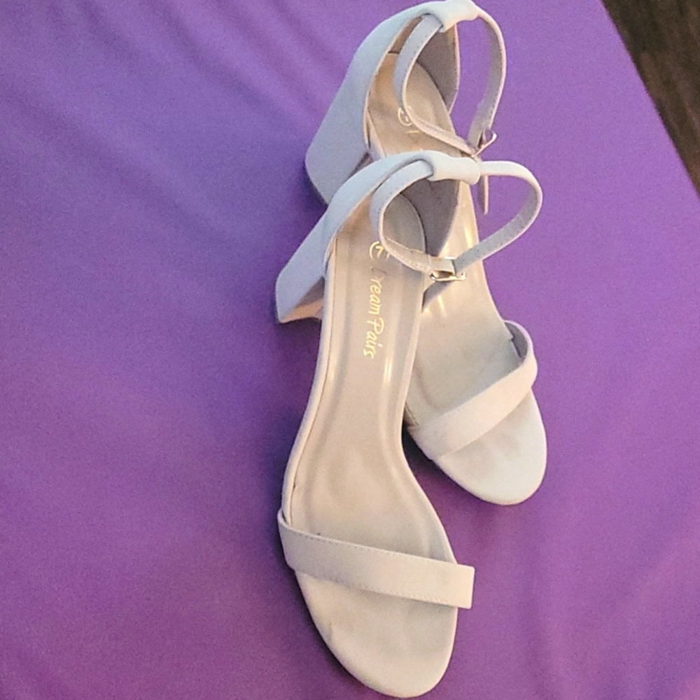 3 for $30 nude chunk heels